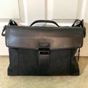 Tumi leather briefcase